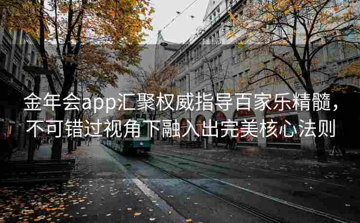 金年会app汇聚权威指导百家乐精髓，不可错过视角下融入出完美核心法则